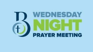 Wednesday Night Prayer